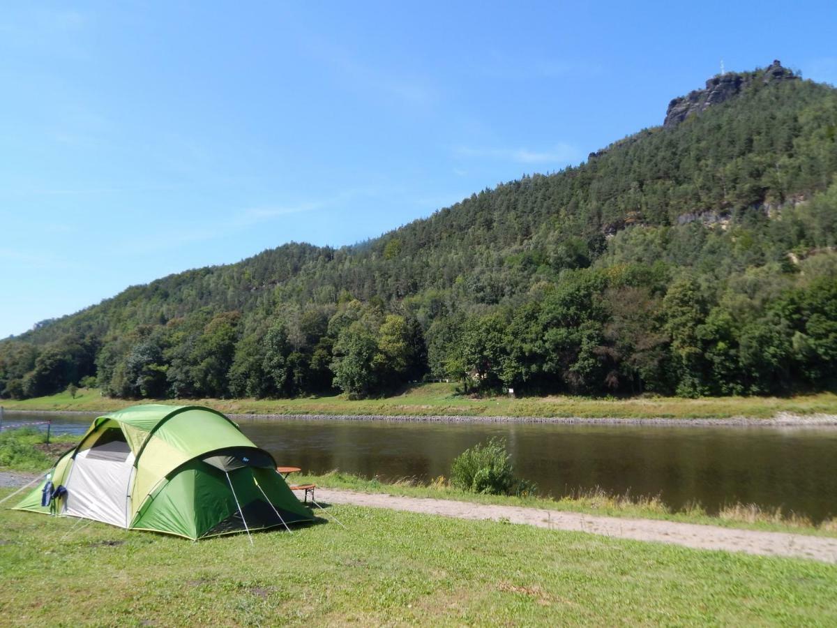 Campingplatz Am Treidlerweg Königstein an der Elbe Eksteriør bilde