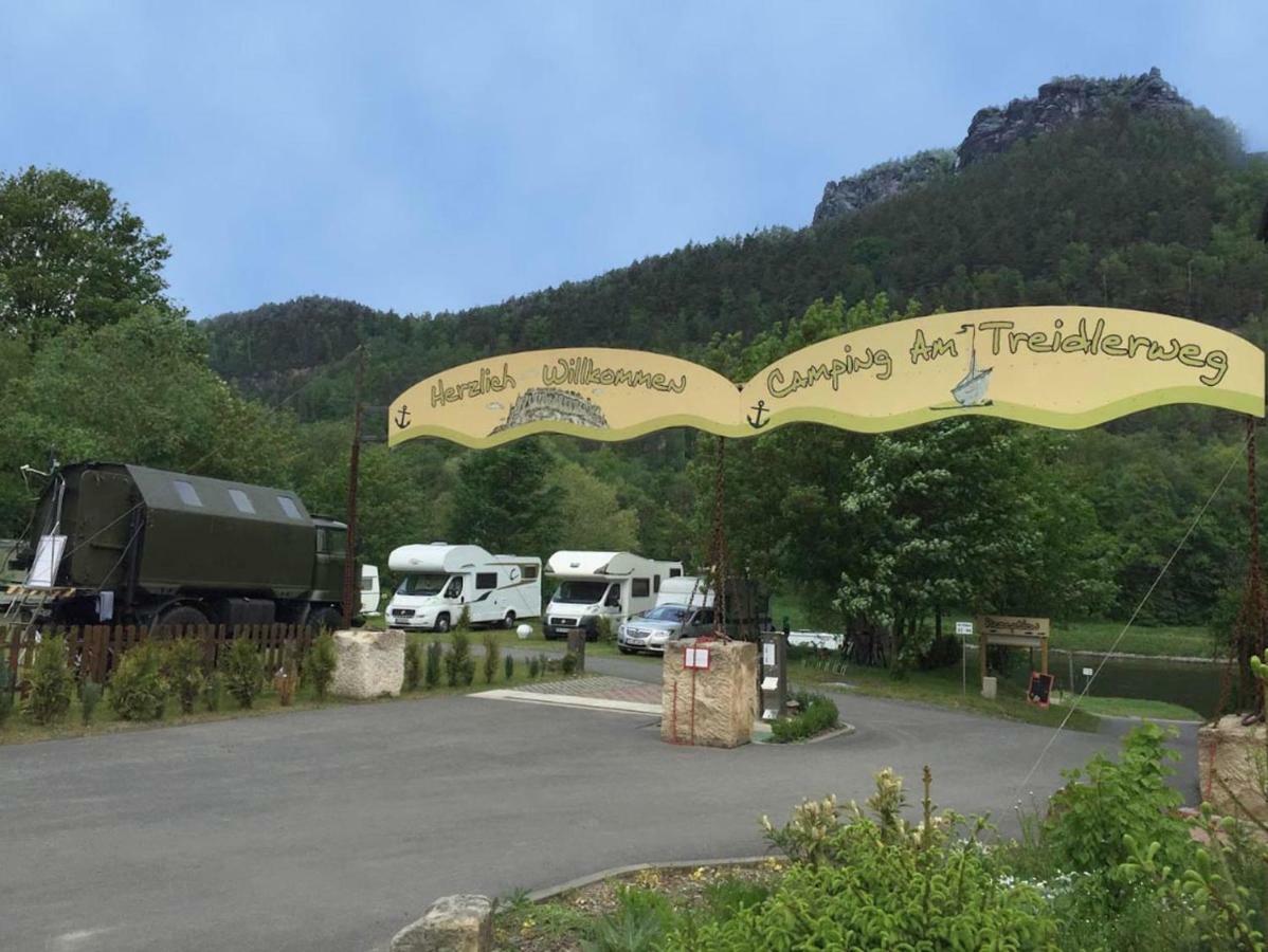 Campingplatz Am Treidlerweg Königstein an der Elbe Eksteriør bilde