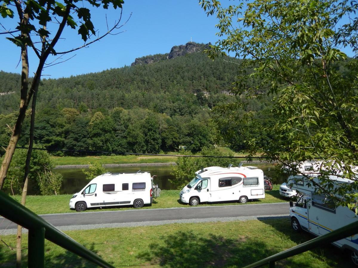 Campingplatz Am Treidlerweg Königstein an der Elbe Eksteriør bilde